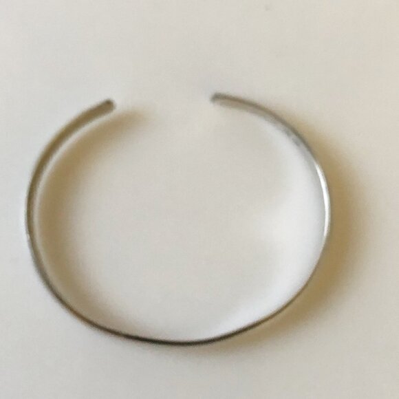 Navajo Herbert Harvey HH Signed Sterling Silver .925 High Polish Cuff Bracelet - Picture 6 of 7